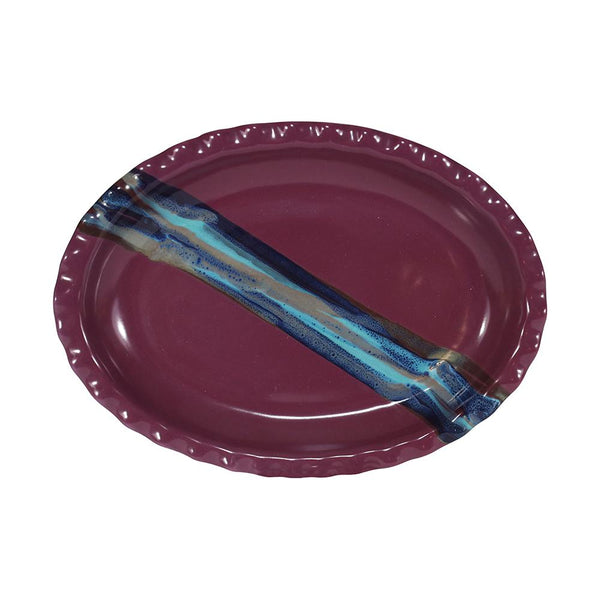Handmade Ceramic Oval Platter - clayinmotion