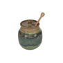 Handmade Ceramic Honey Pot With Stick/Dipper (Pot Dipper) - clayinmotion