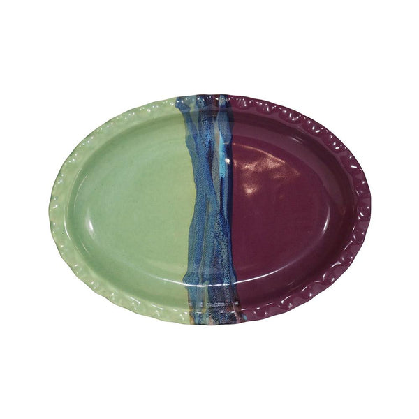 Handmade Ceramic Oval Platter - clayinmotion