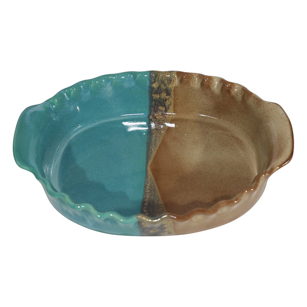 Small Oval Shaped Handmade Ceramic Baker - clayinmotion