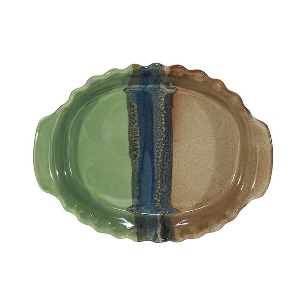 Handmade Ceramic Small Oval Shaped Baker - clayinmotion