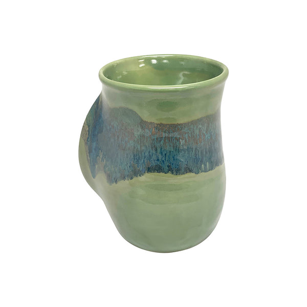 Tea/Coffee Handwarmer Ceramic Mug - Right Hand - clayinmotion