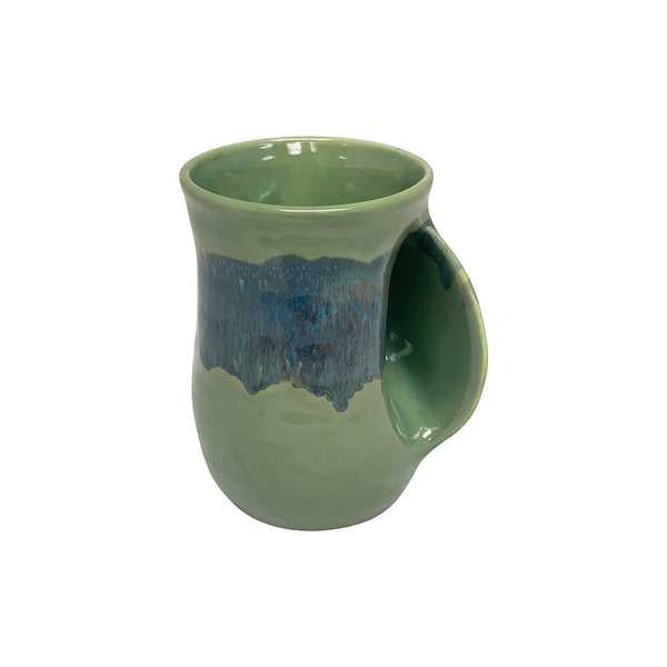 Tea/Coffee Handwarmer Ceramic Mug - Right Hand - clayinmotion