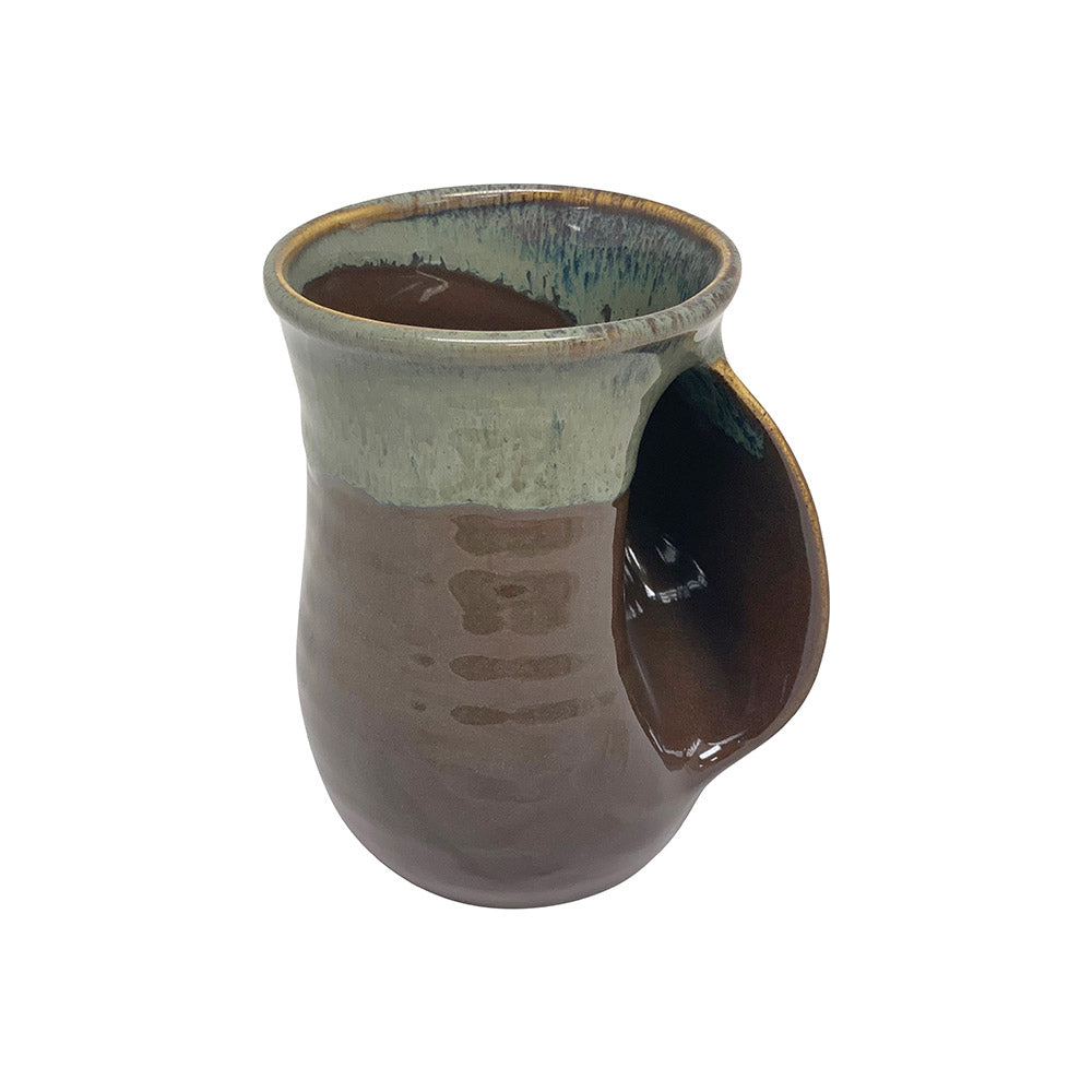 Handmade pottery Tea/Coffee Handwarmer Ceramic Mug - Right Hand