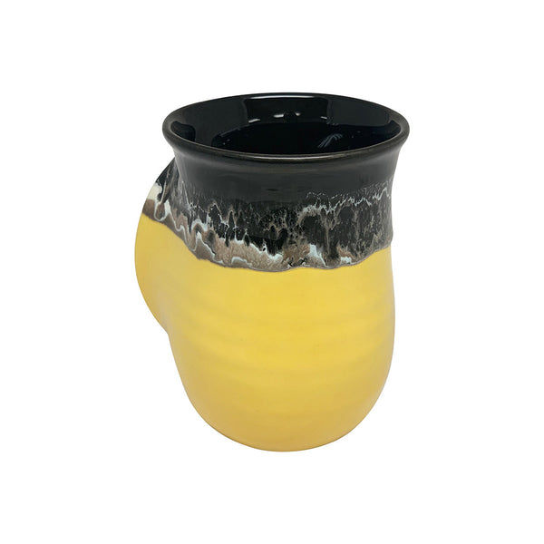 Tea/Coffee Handwarmer Ceramic Mug - Right Hand - clayinmotion