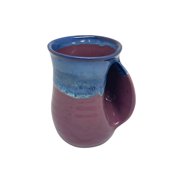 Tea/Coffee Handwarmer Ceramic Mug - Right Hand - clayinmotion