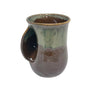 Handwarmer Tea/coffee Ceramic Mug - Left Hand - clayinmotion