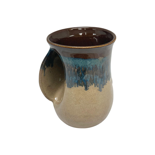 Handwarmer Tea/coffee Ceramic Mug - Left Hand - clayinmotion